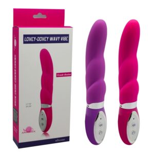 Vibrador ponto G com 10 vibrações e contorno em camadas - Sexshop