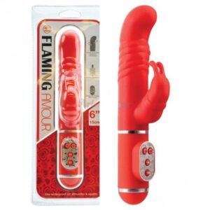 Vibrador ponto G com pérolas internas vermelho - FLAMING AMOUR - NANMA - Sex Shop-0