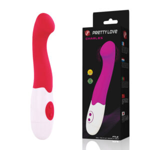 Vibrador Ponto G com Ponta Achatada e 30 Modos de Vibração - PRETTY LOVE CHARLES - Sexshop