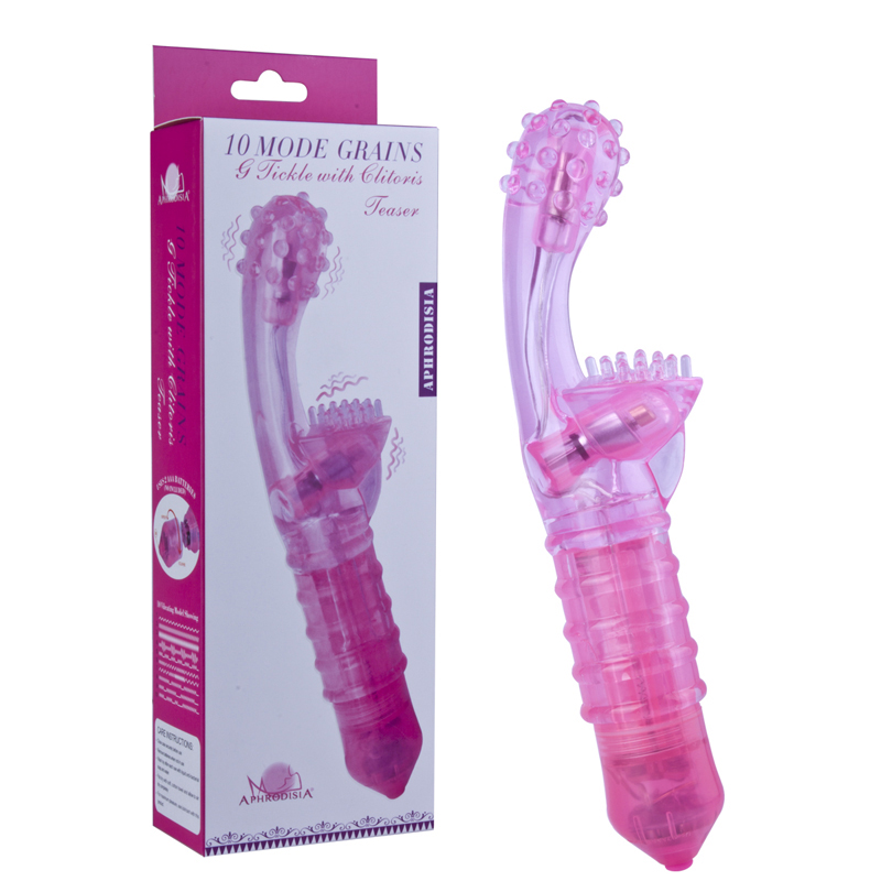 Vibrador Ponto G em Jelly com 10 Modos de Vibração - APHRODISIA G TICKLE TEASER - Sex shop