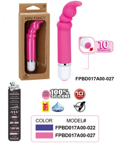 Vibrador ponto G escalonado com 10 velocidades impulse LILÁS - MINI FANCY - NANMA - Sexshop