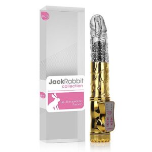 VIBRADOR ROTATIVO JACK RABBIT - DOURADO - SEM ESTIMULADOR CLITORIANO