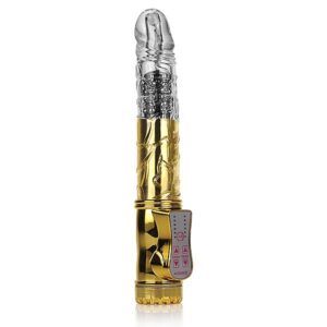 Vibrador Rotativo Jack Rabbit RECARREGÁVEL Dourado Sem estimulador clitoriano - Sexshop