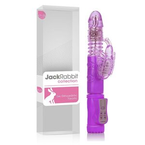 Vibrador Rotativo Jack Rabbit VAI E VEM - Lilás Borboleta - Sexshop