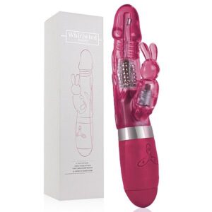 Vibrador rotativo Whirlwind Bunny com 6 modos de rotação e vibração - Sexshop