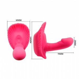 Sex shop, Vibrador Silicone Com vibro controle remoto Pretty Love Fancy Clamshell