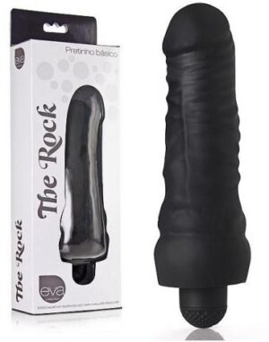 Vibrador The Rock - Pretinho Básico - Silicone - Eva Collection - Sexshop