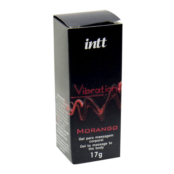 Vibration Gel Excitante Aromático 17g INTT Morango - Sex shop