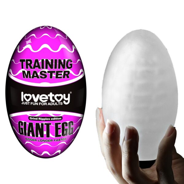 Masturbador Masculino BIG EGG gigante Estimulador Linhas - LOVE TOY