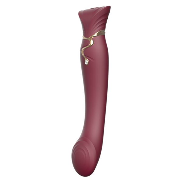 Vibrador ZALO - Queen Set G Spot PulseWave Vibrator - Vermelho - Sex shop