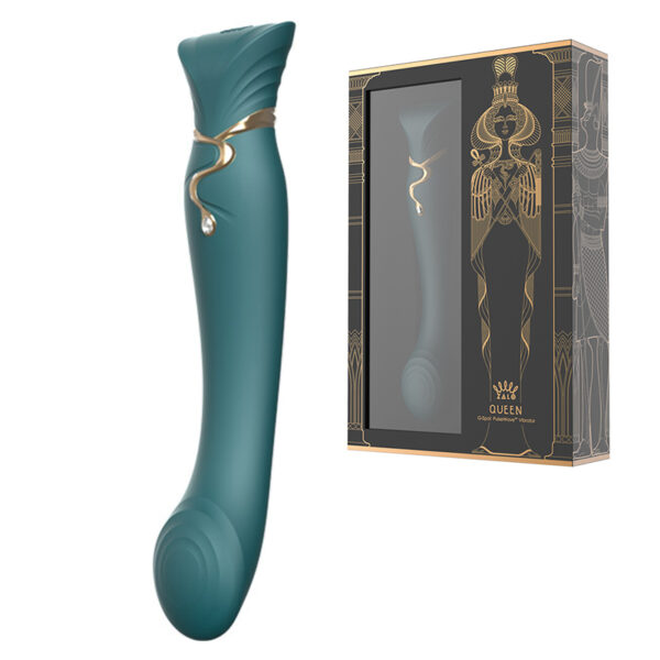 ZALO - Queen G Spot PulseWave Vibrator - Verde - Sexy shop