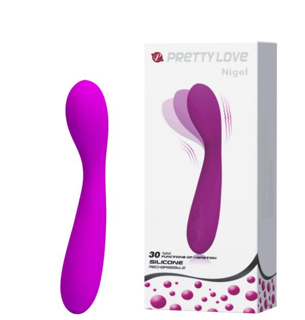 Vibrador Ponto G Recarregável com 30 Modos de Vibração - PRETTY LOVE NIGEL