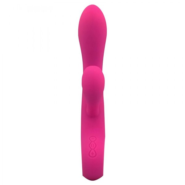 Vibrador de luxo recarregável com detalhes em metal e estimulador - Sex shop - Image 3