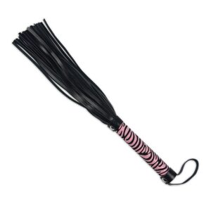 Chicote em Tiras Luxo - Rosa e Preto - Lovetoy - Sexshop