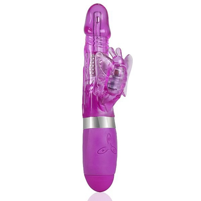 Vibrador rotativo com estimulador borboleta - Butterfly Vibrator - Sexshop