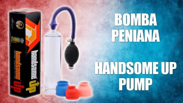 Bomba Peniana, com 3 Anéis e Manual - HANDSOME - Sex shop