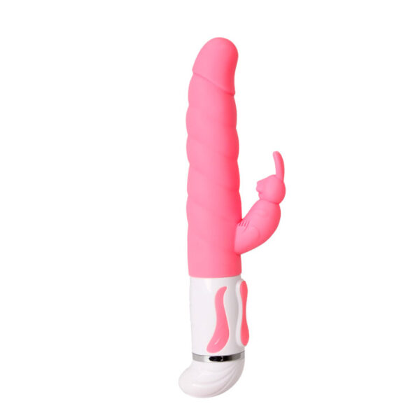 Vibrador Steven Rotativo Silicone com Estimulador Coelho