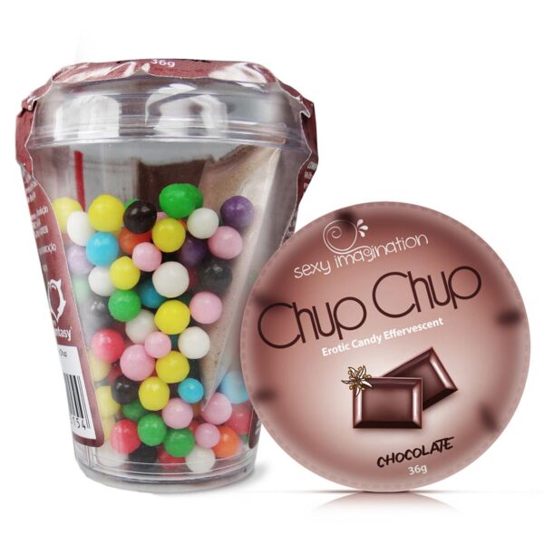 Chup Chup Erotic Candy Effervescent Morango Sexy Fantasy - Sexshop