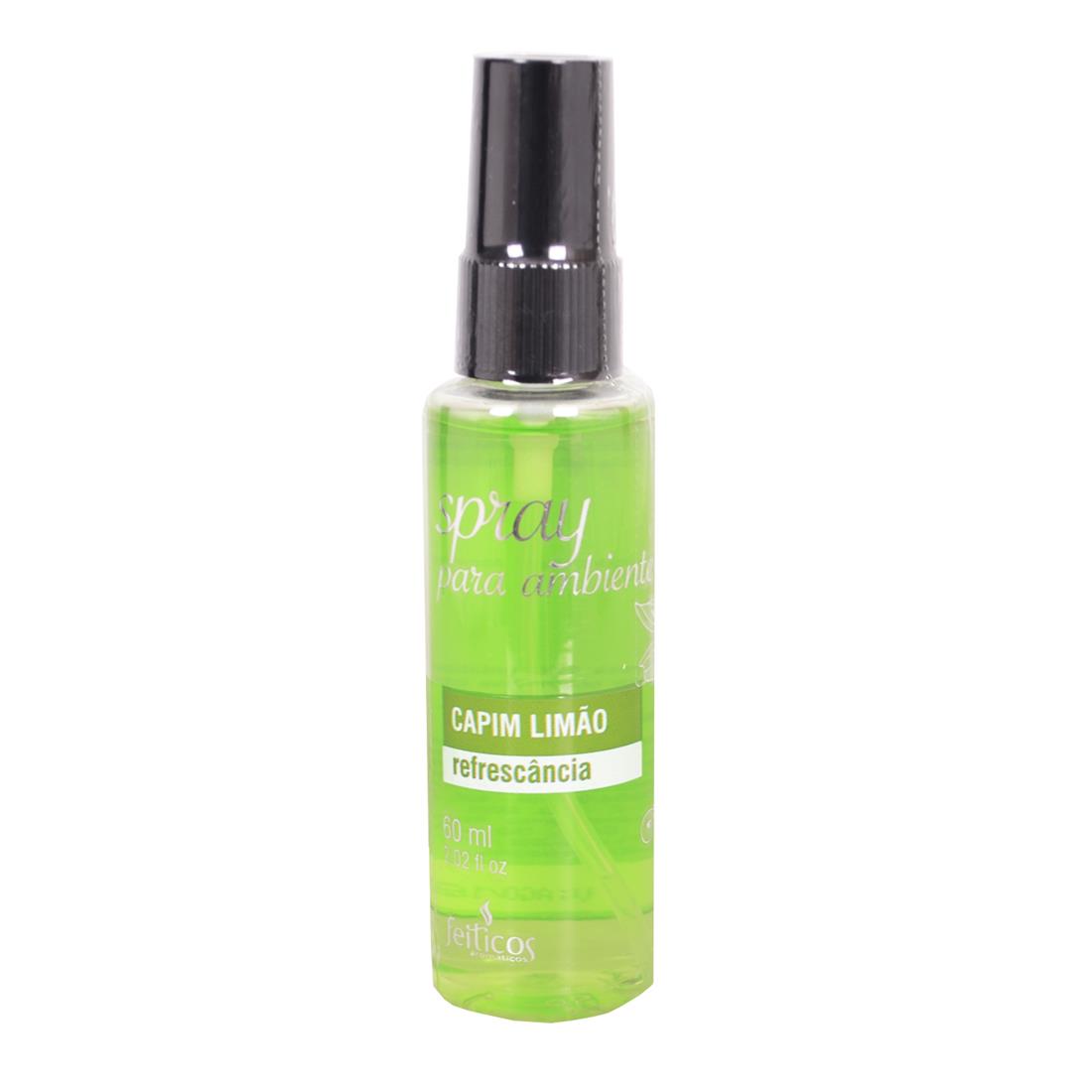 Ambientador Aromático Spray 60ml CAPIM LIMÃO - Sex shop