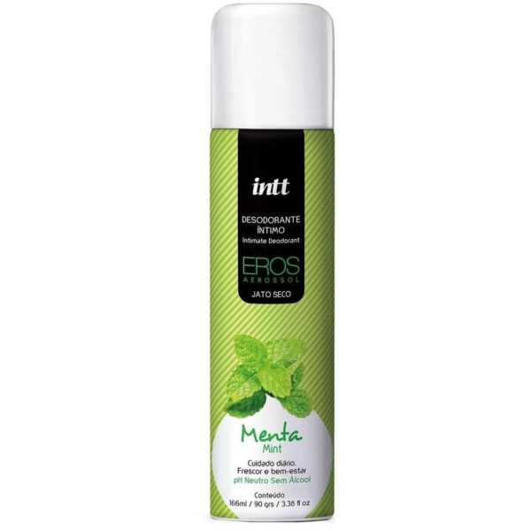 Eros Desodorante Íntimo MENTA Jato Seco 166ML INTT - Sex shop