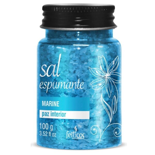 Sais de banho Espumantes Marine 100G FEITIÇOS - Banho Sensual