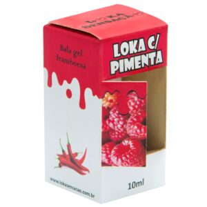 Loka com Pimenta Gel Comestível FRAMBOESA 10ml Loka Sensação - Sex shop-0