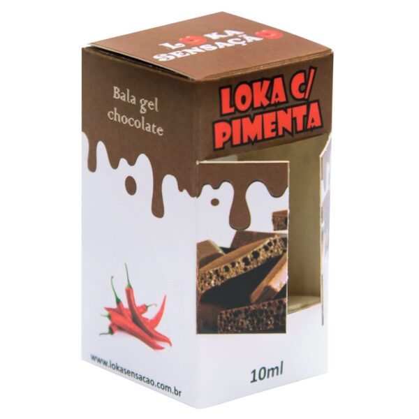 Loka com Pimenta Gel Comestível CHOCOLATE 10ml Loka Sensação