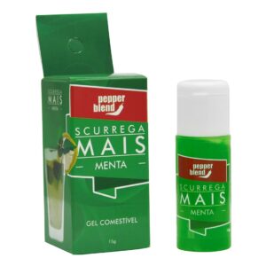 Scurrega Mais Gel comestível MENTA 15g Pepper Blend - Sex shop-0