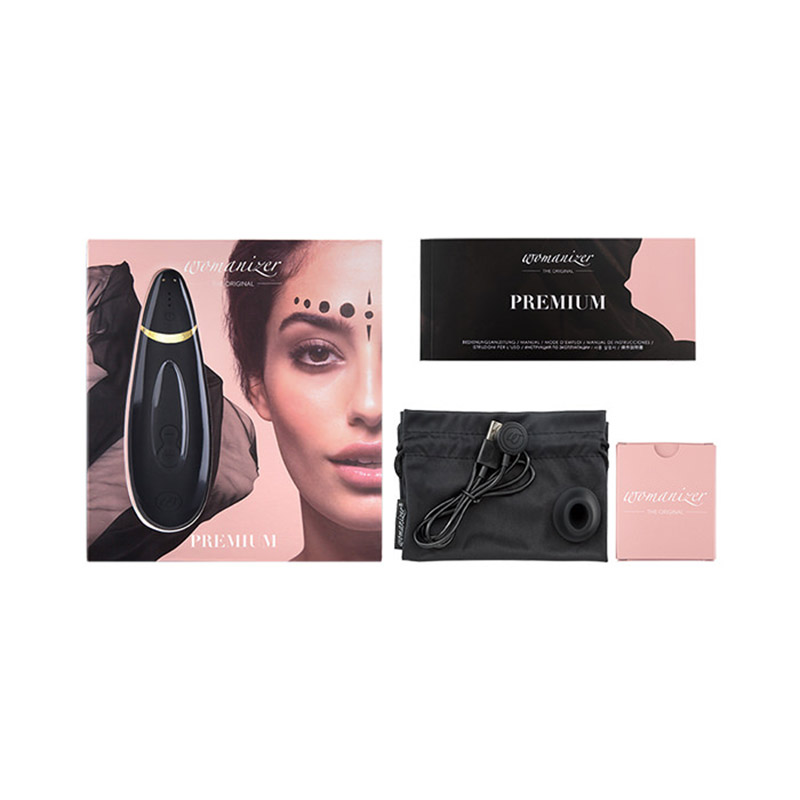 Sugador de Clitoris Womanizer Premium Preto - Sugador Luxuoso