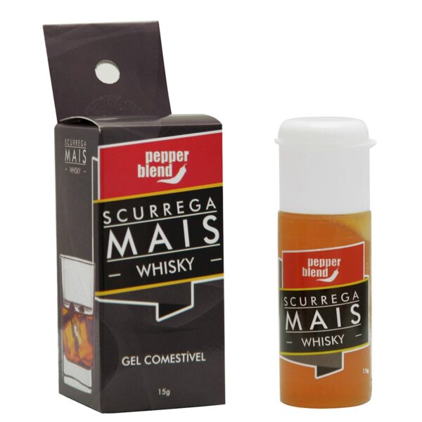 Scurrega Mais Gel comestível WHISKY 15g Pepper Blend - Sex shop-0