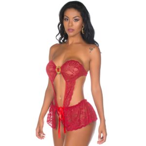 Body Sensual Julie Pimenta Sexy Vermelha - Sexy shop
