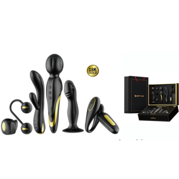 Kit Vibradores e Plug Queens Luxury Collection - Pretty Love - Image 2