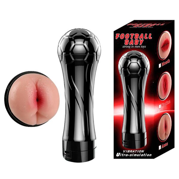Masturbador Masculino Lanterna Com Vibro - Ânus - Football Baby - Sex shop - Image 4