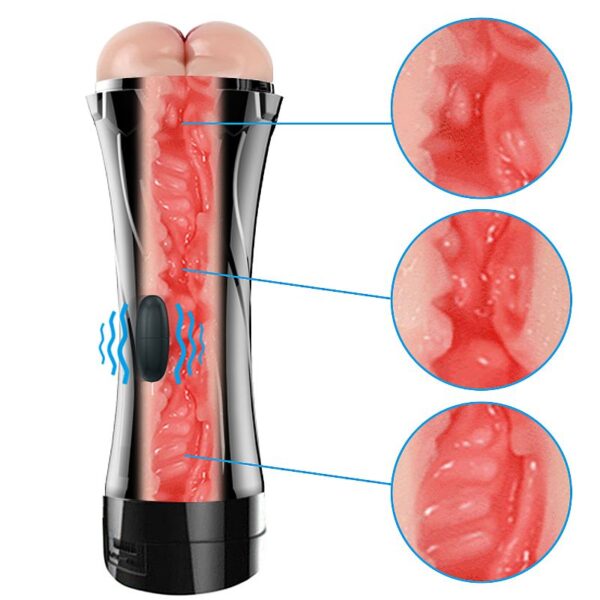 Masturbador Masculino Lanterna Com Vibro - Ânus - Football Baby - Sex shop - Image 6