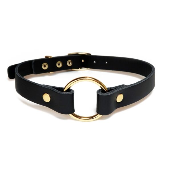 Colar Choker Celinna em Couro 14 mm - Secret Play - Sex shop