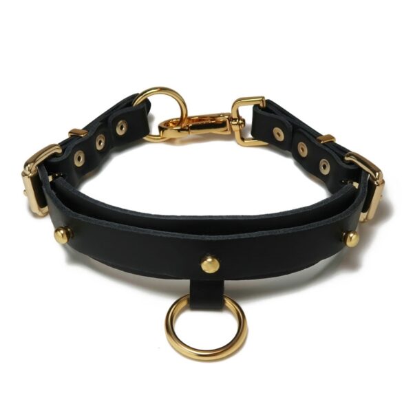 Colar Choker Myrina em Couro - Secret Play - Sexshop