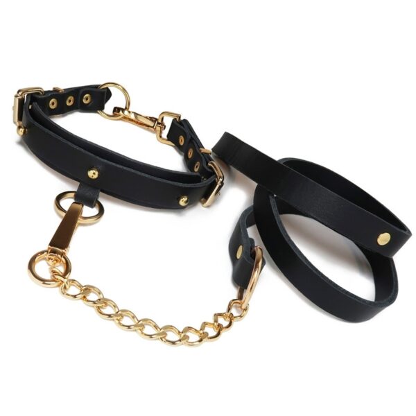 Colar Choker Myrina em Couro - Secret Play - Sexshop