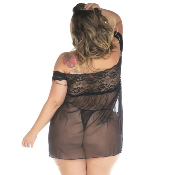Camisola Gabriela Plus Size Pimenta Sexy Azul - Sexshop