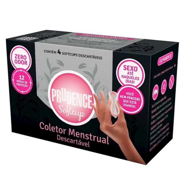 SoftCup Coletor Menstrual 04 Unidades Prudence - Sex shop