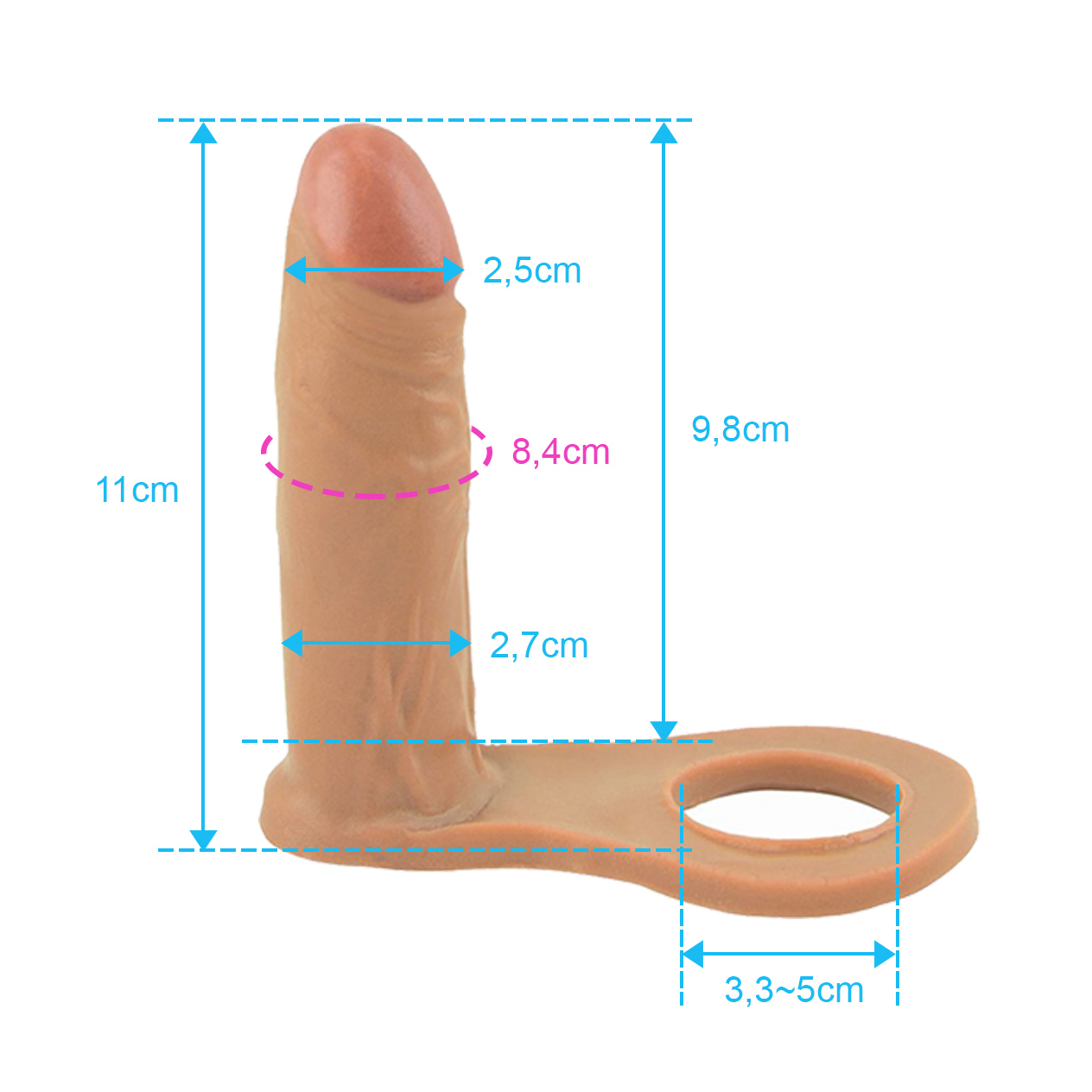 Anel Companheiro 11 x 2,7cm SoulSex - Sexshop - Imagem 2
