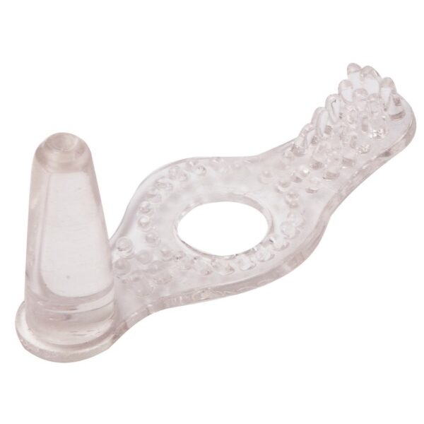 Anel Estimulador com Plug Transparente HotFlowers - Sex shop