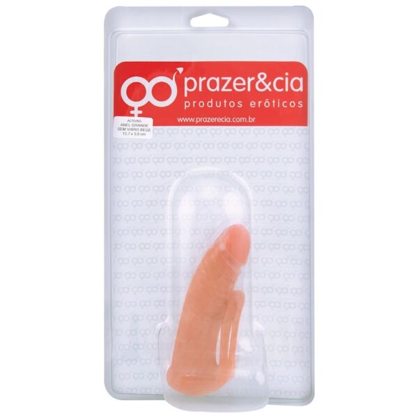 Anel Companheiro Pele 13,7x3cm Prazer e Cia - Sex shop