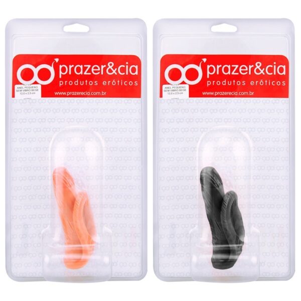 Anel Companheiro Preto 12x2,5cm Prazer e Cia - Sex shop