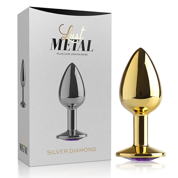 Plug Anal Lust Metal - Plug Gold Diamond - Sex shop