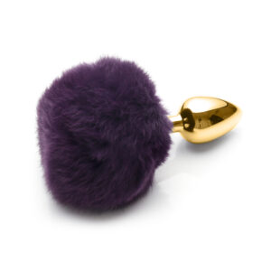 Plug Anal Pom Pom Lust Metal - Rabbit Plug Gold - Sex shop