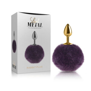 Plug Anal Pom Pom Lust Metal - Rabbit Plug Gold - Sex shop