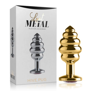 Plug Anal Ondinha Lust Metal - Plug Hive Pug Gold - Sex shop