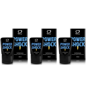 Kit 03 Unidades Power Shock Gel Eletrizante 30ml Sexy Fantasy