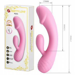 Vibrador Duplo e Massageador Clitoriano Ron - Pretty Love