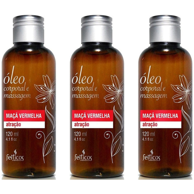 Kit 03 Óleo Aromático de Massagem 120ml - Sex shop
